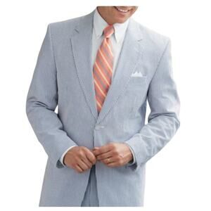 Jos. A. Bank Seersucker Stay Cool Striped Blazer
